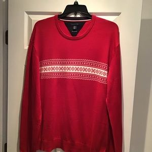 MEN’S Beautiful Red cotton blend sweater. XXL